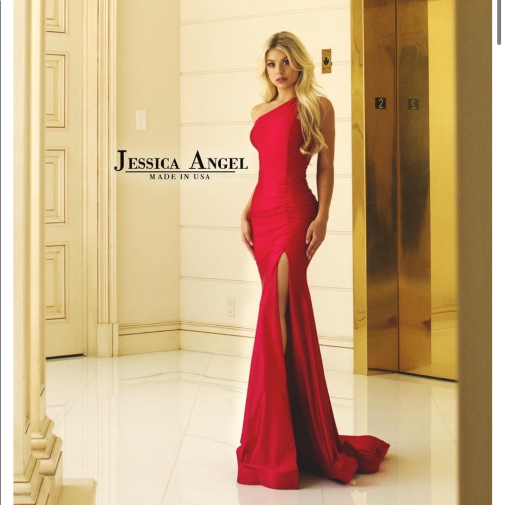 Red gown
